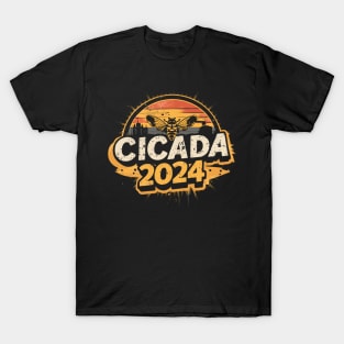 "Cicada 2024"Awakening,Antique style,Tee T-Shirt